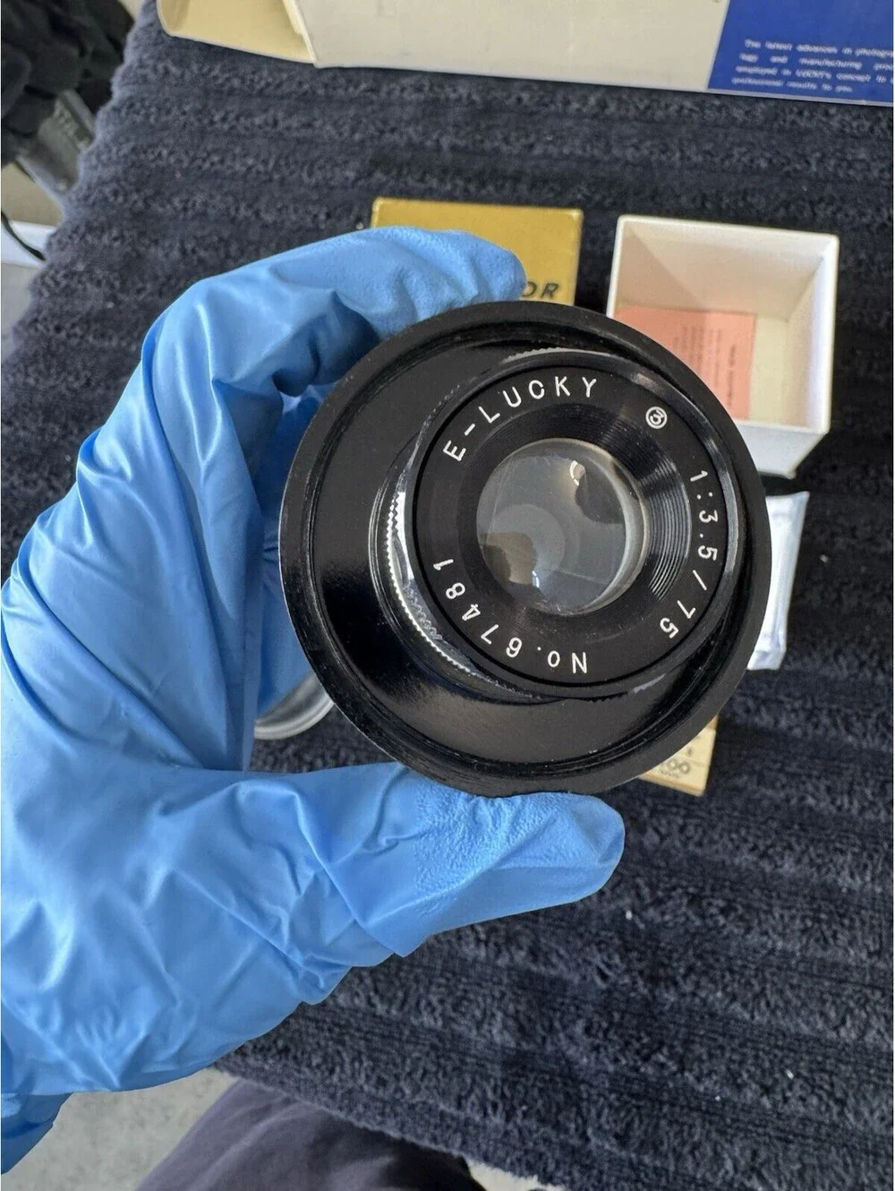 Vintage Nikon EL NIKKOR 50mm f/2.8 Nikkor Lens w/ Bubble Case & Original Box